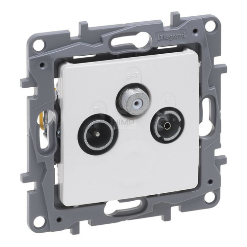 Niloe Selection - Gniazdo TV-RD-SAT przelotowe 14 dB - Perła Legrand 762464