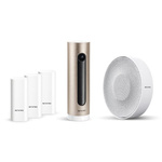 Zestaw alarmowy: Kamera wewnętrzna + Czujniki wstrząsowe okien i drzwi + Syrena systemu alarmowego Smart NETATMO PRO -NBU-AS-PRO