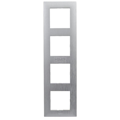 Niloe Step - Ramka Poczwórna Aluminium szczotkowane Legrand 863894
