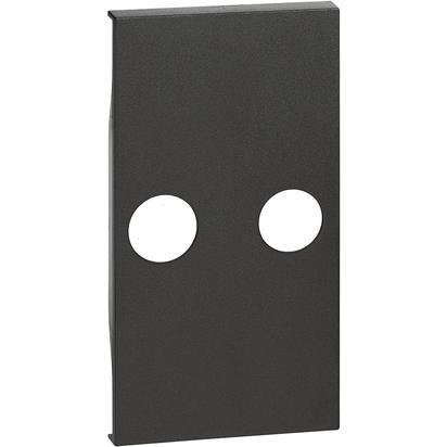 Living Now - plakietka 2 OTWORY-CZERŃ-2M Bticino KG25M2