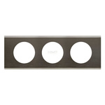 CELIANE - Ramka nikiel czarny potrójna Legrand 069033