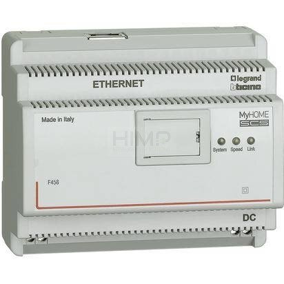 My Home - Web server IP do systemu hotelowego (ponad 100 pokoi) Legrand F458