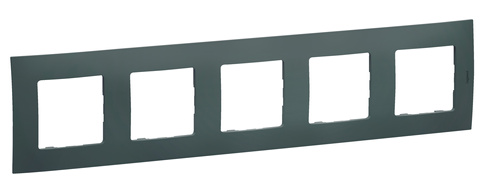 NOWE NILOE - RAMKA PIĘCIOKROTNA OLIWKOWA (OLIVE GREEN) - Legrand NP115OL