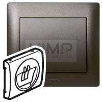 SISTENA LIFE Plakietka CHOCO do gniazda głośnikowego pojedynczego Legrand 771200