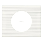 CELIANE - Ramka corian Biały żłobkowany pojedyncza Legrand 069011