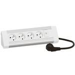 BLOK BIUROWY, 4 GNIAZDA 2P+Z, WYŁĄCZNIK PODŚWIETLANY, PRZEWÓD ZASILAJĄCY Z WTYCZKĄ Legrand 054625