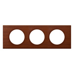 CELIANE - Ramka drewno mahoń potrójna pozioma/pionowa Legrand 069223
