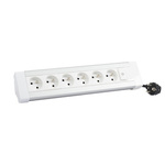 BLOK BIUROWY, 6 GNIAZD 2P+Z, WYŁĄCZNIK PODŚWIETLANY, PRZEWÓD ZASILAJĄCY Z WTYCZKĄ Legrand 054626