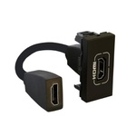 MOSAIC Gniazdo HDMI preterminowane 1 moduł mat CZARNY Legrand 079478L