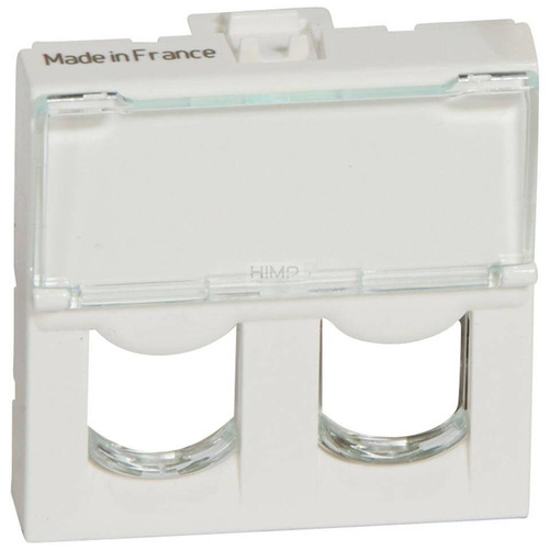 MOSAIC - Adapter do złaczy podwójnych Sytimax - 2 modułowy - Biały Legrand 078603