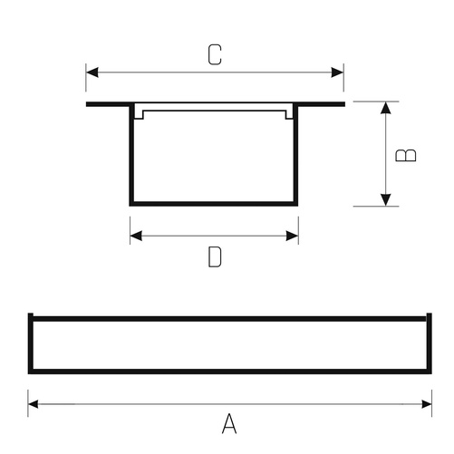 ALLDAY 840 46W 230V 170cm 46st White DALI