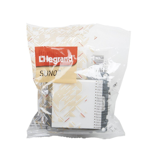 SUNO - Łacznik jednobiegunowy - 10 AX - 250 V~ - zaciski automatyczne, Biały - Legrand 721101