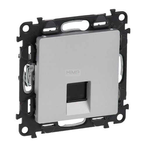VALENA LIFE - Gniazdo komputerowe pojedyncze 1 x RJ 45 kat. 5e FTP ALUMINIUM Legrand 753353