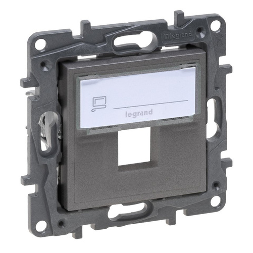 Adapter do złączy pojedynczych typu Keystone - Stalowy Legrand 863487