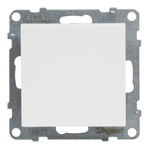 SUNO - Przycisk pojedynczy - 6 A - 250 V~ - zaciski automatyczne, Biały -  Legrand 721109