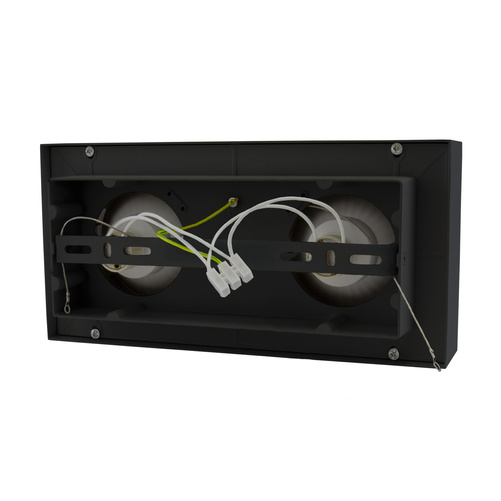 MIRORA AR111 X2 NATYNKOWA GU10 250V IP20 293X145X  85mm CZARNY prostokątna ruchoma