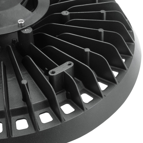 Oprawa Hermetyczna PLATEO SUN HIGH BAY 190W Barwa Neutralna 230V 90st IP66 IK09 353x114mm Czarna SpectrumLED SLI044021NW