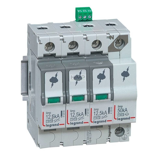 Ogranicznik przepięć T1+T2 12,5/60 3P+N Legrand 412277