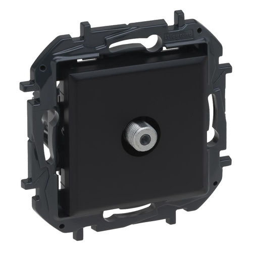 Niloe Step gniazdo telewizyjne końcowe typu F - czarne Legrand 863575B