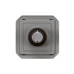 Nowe Plexo - Łącznik na klucz 2 pozycje, mechanizm 10AX-250V~ - szary - Legrand 069534L