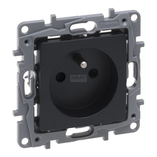 Niloe Selection - Gniazdo 2P+Z 16 A - 250 V~
(z przesłoną, zaciski śrubowe) - Antracyt Legrand 762227