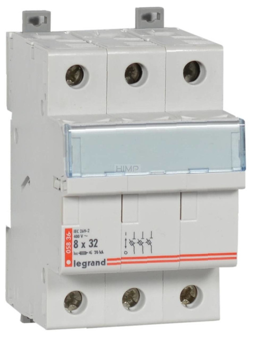 PODSTAWA BEZPIECZNIKOWA 3P 8,5 x 31,5 RB 336 Legrand 005836