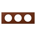 CELIANE - Ramka drewno mahoń potrójna pozioma/pionowa Legrand 069223