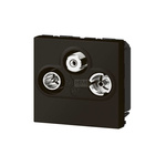 MOSAIC - Gniazdo TV-RD-SAT końcowe 1,5 dB do instalacji typu gwiazda - 2 modułowy - Antracyt Legrand 079186L