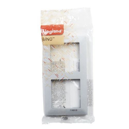 SUNO - Ramka - 2x, Aluminium - Legrand 721512