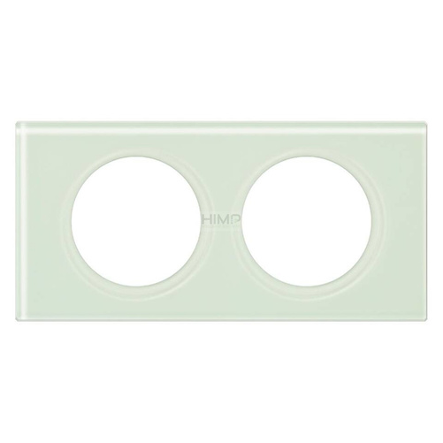 CELIANE - Ramka szkło kaolin podwójna pozioma/pionowa Legrand 069312