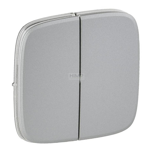Valena Allure - Klawisz podwójny  ALUMINIUM Legrand 755027