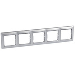 VALENA Ramka pięciokrotna pozioma ALUMINIUM/SREBRO Legrand 770355