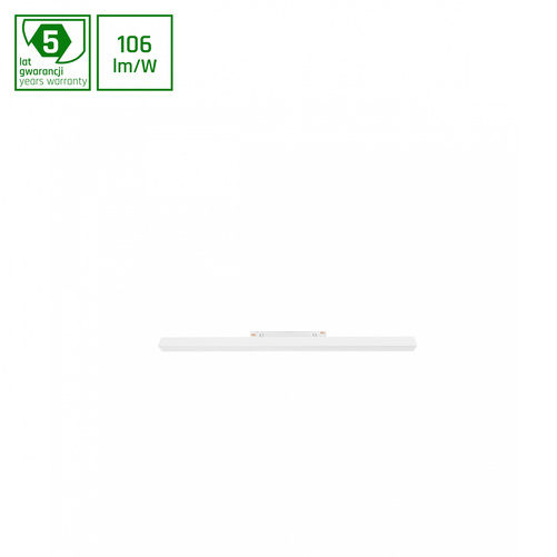 SYSTEM SHIFT - LINE M oprawa na szynoprzewód 602x23x42mm 17W 100st biały 5 lat gw.