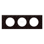 CELIANE - Ramka skóra czarna pixel potrójna Legrand 069453