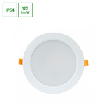 DURE 3 DOWNLIGHT 18W CW 230V 110st IP54 IK06       170x34 BIAŁY okrągła zasilacz zintegrowany