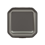 Nowe Plexo - Łącznik schodowy z podświetleniem, komplet natynkowy 10AX-250V~ - antracyt - Legrand 069736L