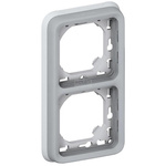 PLEXO55 Uchwyt podwójny pionowy do instalacji podtynkowej SZARY Legrand 069685