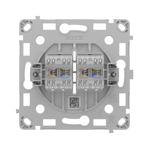 Gniazdo sieciowe LAN RJ45 podtynkowe czarne pionowe – OutletCore (LAN) vertical – AJAX SYSTEMS 128848.165.BL