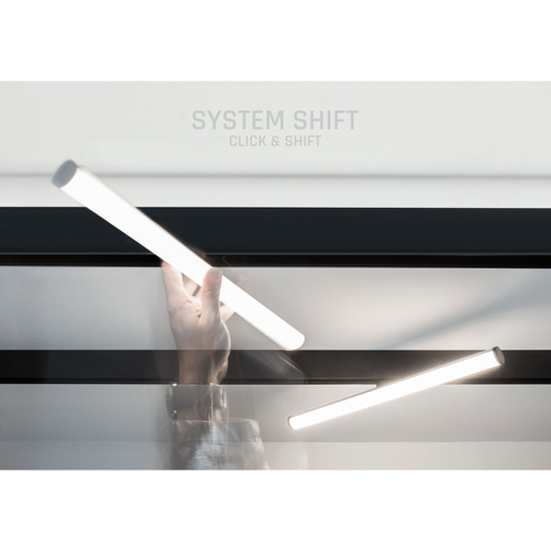 SYSTEM SHIFT - BEAM oprawa na szynoprzewód 28x400x75mm 12W 150st czarny 5 lat gw. DALI