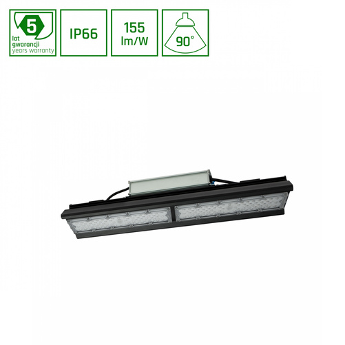 OPRAWA HALLS LINE HIGH BAY 100W Barwa Neutralna 230V 90st IP66 500x126x95mm SLI048001NW_PW