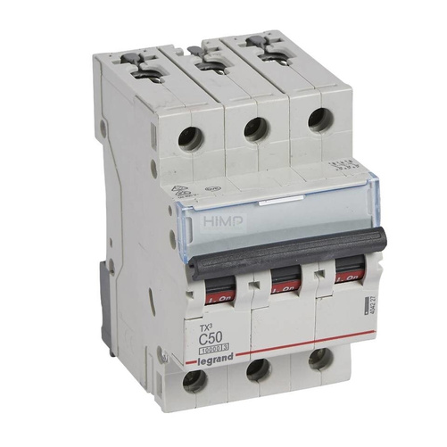 WYŁĄCZNIK NADPRĄDOWY S 313 3P C 50A 10000A SERII TX³ Legrand 404227