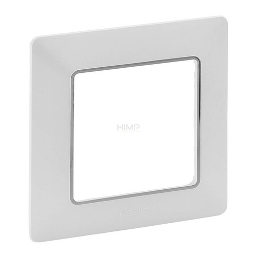 VALENA LIFE - RAMKA NEUTRAL BIAŁY / CHROM POJEDYNCZA Legrand 754031