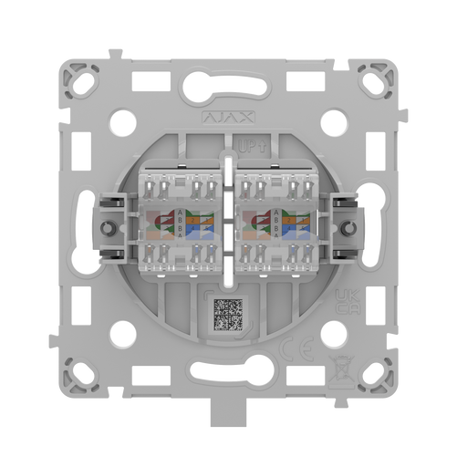 Gniazdo sieciowe LAN RJ45 podtynkowe czarne – OutletCore (LAN) – AJAX SYSTEMS 128846.165.BL