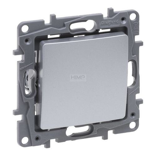 Niloe Selection - Przycisk pojedynczy 6 A - Aluminium Legrand 762107
