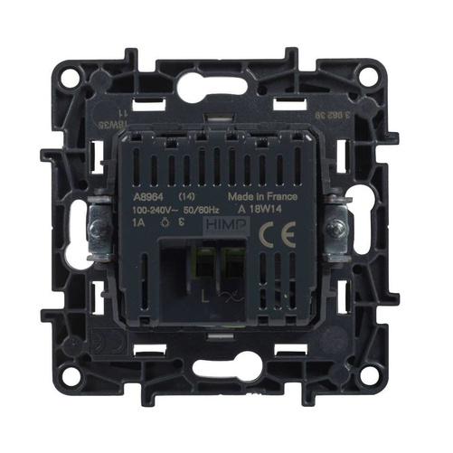 Niloe Step - Łącznik automatyczny 2 - przewodowy, bez przewodu neutralnego - Aluminium Legrand 863348