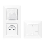Valena life with Netatmo Legrand 752195 - zestaw startowy podstawowy (gniazdo control, łącznik bezprzewodowy wyjście/powrót) BIAŁY