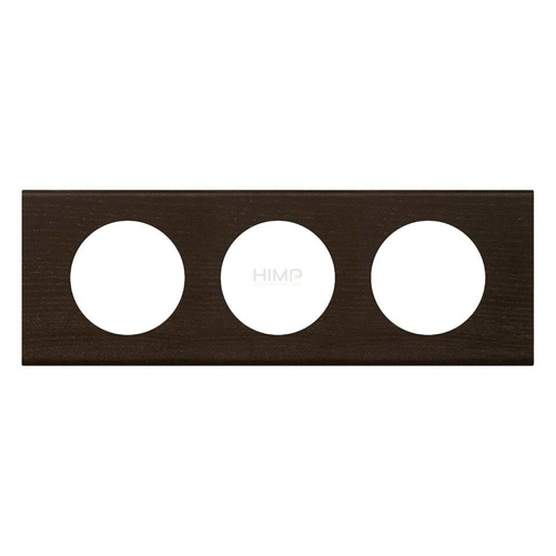 CELIANE - Ramka drewno wenge potrójna pozioma/pionowa Legrand 069203