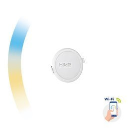 ALGINE DOWNLIGHT 6W 230V 120st IP20 IK06 FI112x35mm BIAŁY okrągła CCT+DIM Wi-Fi SPECTRUM SMART