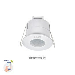 Czujnik ruchu PIR 360st 1,2kW 6m p/t IP20 230V Wi-Fi/BT Spectrum SMART