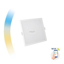 ALGINE DOWNLIGHT 12W 230V 120st IP20 IK06 162x162x35mm BIAŁY kwadrat CCT+DIM Wi-Fi SPECTRUM SMART